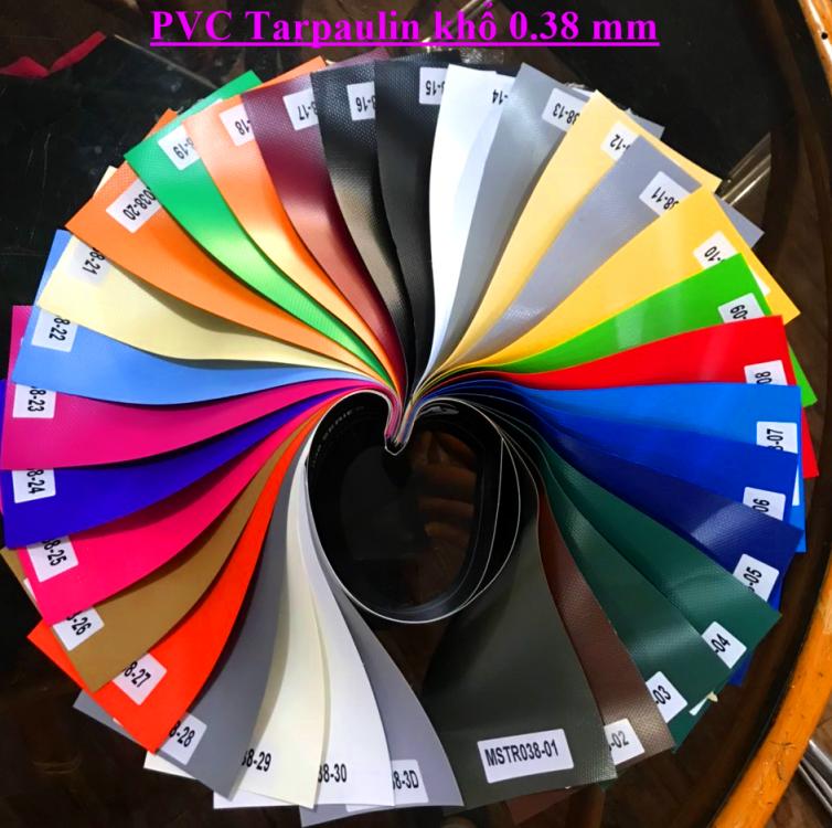 Bạt nhựa PVC Tarpaulin 0.38mm Bạt nhựa PVC Tarpaulin 0.38mm